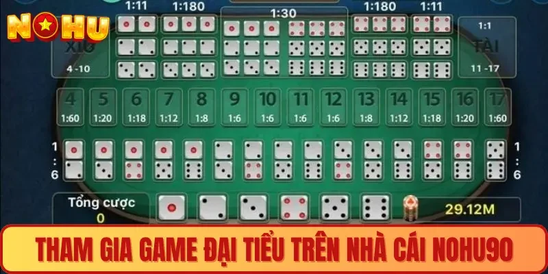 Tham gia Game đại tiểu đơn giản trên nhà cái Nohu90
